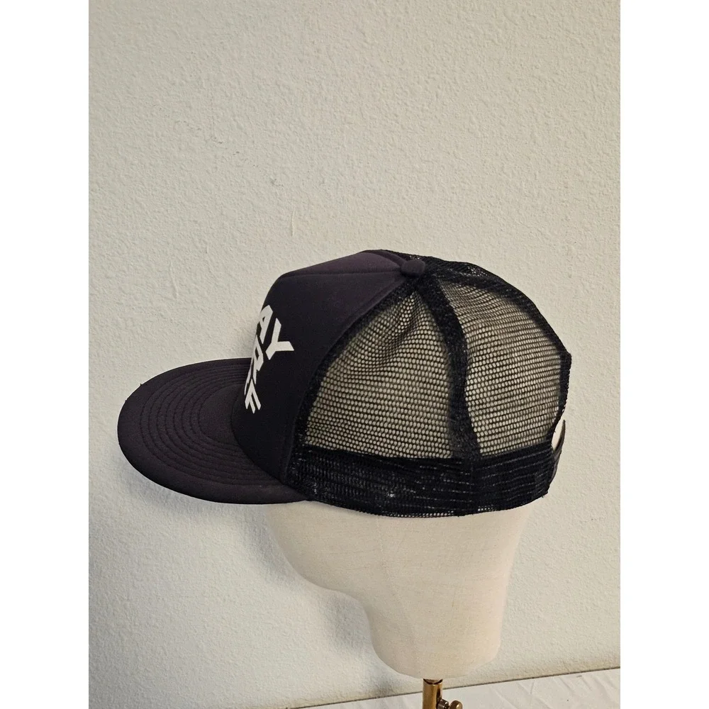 Pray For Surf Trucker Hat Black Mesh Snapback Foam Front Made in USA Hat